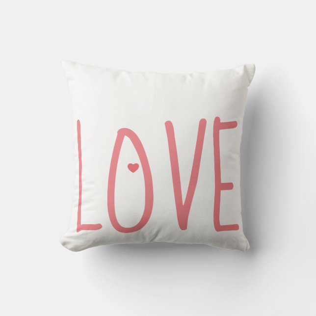 Cojín Decorativo El amor tiene corazón (Anverso)