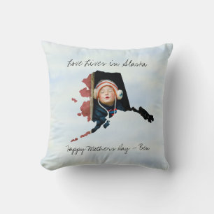 Cojín Decorativo El amor vive en la foto de un Personalizado con fo