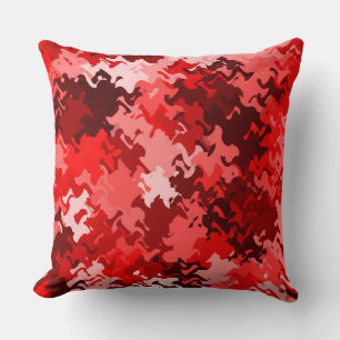 Cojín Decorativo El amortiguador rojo/del negro/blanco 2 del