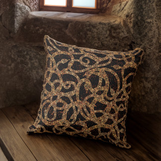 Cojín Decorativo El ángulo de la elegancia gótica de las serpientes