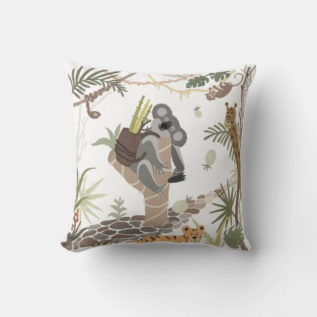 Cojín Decorativo "El animal tropical koala" (Anverso)
