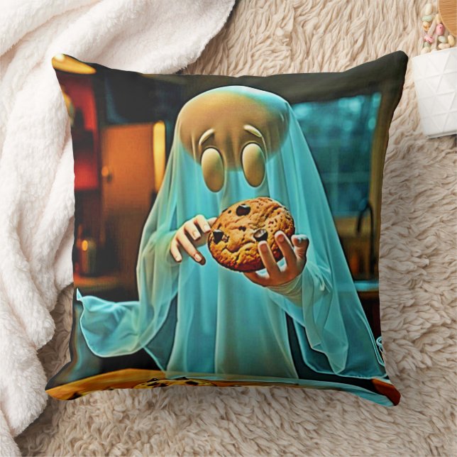 Cojín Decorativo El ansia de los fantasmas por las cookies (Manta)