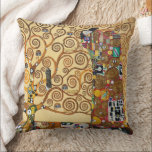 Cojín Decorativo El árbol de la vida | Gustav Klimt |<br><div class="desc">El árbol de la vida es una pintura de 1905 de Gustav Klimt.</div>