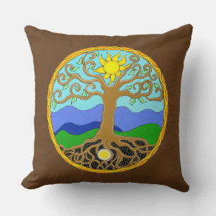 Cojín Decorativo El árbol de la vida Mandala