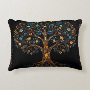 Cojín Decorativo El árbol mosaico encantado