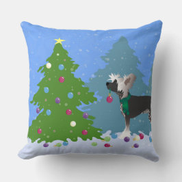 Cojín Decorativo El árbol navideño en reposo chino