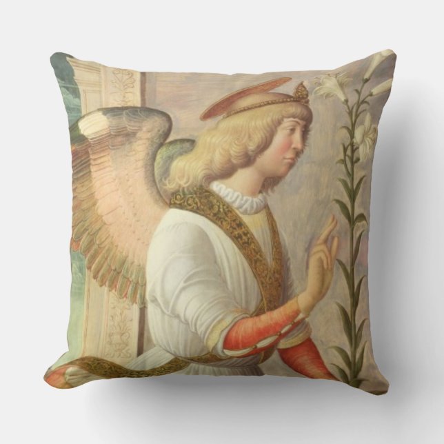 Cojín Decorativo El arcángel Gabriel (el panel) (Anverso)