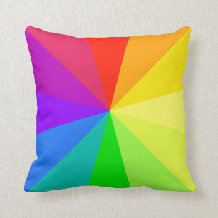 Cojín Decorativo El arco iris colorea arte