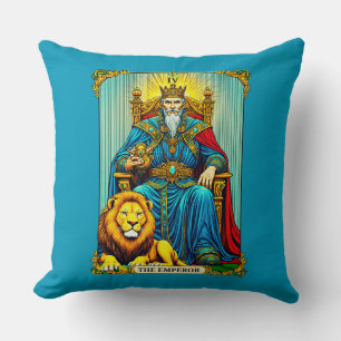 Cojín Decorativo El Arte de la Carta del Emperador del Tarot
