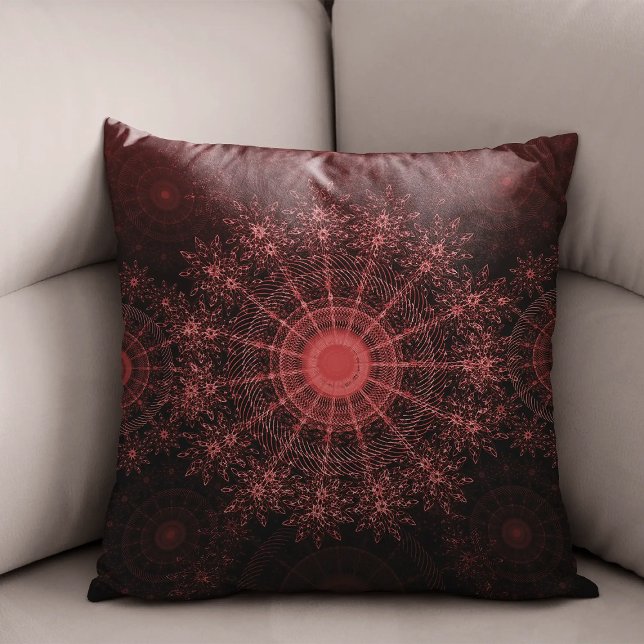 Cojín Decorativo El arte de la flor brillante del cañón (Subido por el creador)