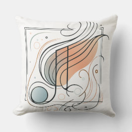 Cojín Decorativo El arte del diseño musical