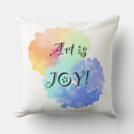 Cojín Decorativo El arte es la alegría