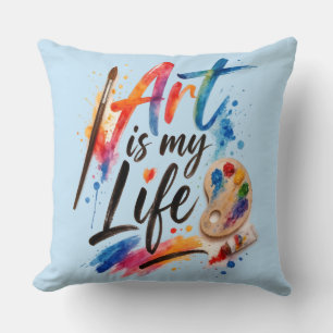 Cojín Decorativo El arte es mi vida