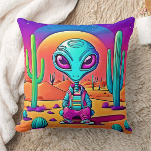Cojín Decorativo El arte extraterrestre de Desert Chillin