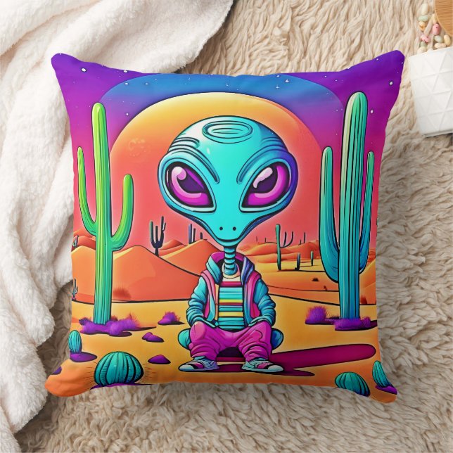 Cojín Decorativo El arte extraterrestre de Desert Chillin (Manta)