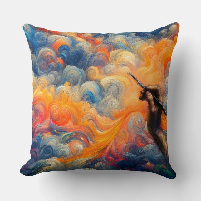 Cojín Decorativo El artista del cielo (Anverso)