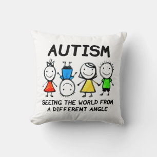 Cojín Decorativo El Autismo Viendo El Mundo Desde Un Ángulo Diferen