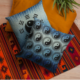 Cojín Decorativo El balance: Ba Gua, ocho trigramos en yang TCM