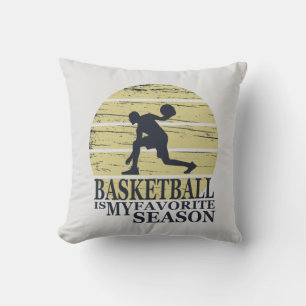 Cojín Decorativo El baloncesto es mi temporada favorita