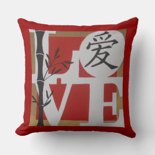 Cojín Decorativo El bambú y el amor chino