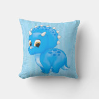 El bebé azul triceratops dinosaurio