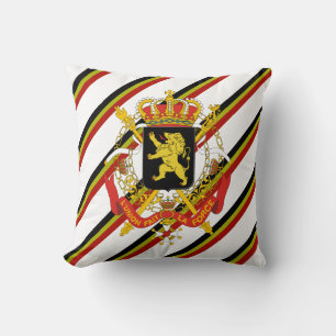 Cojín Decorativo El belga raya la bandera