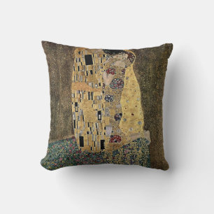 Cojín Decorativo El beso de Gustav Klimt (alrededor de 1908)