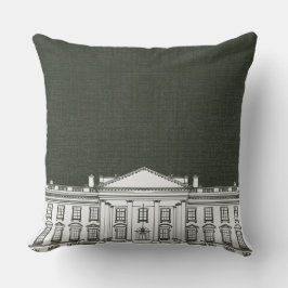 Cojín Decorativo El blanco y el verde de Washington DC La Casa Blan