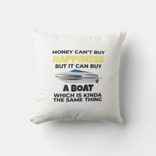 Cojín Decorativo El Bote de Amor El Dinero No Puede Comprar La Feli