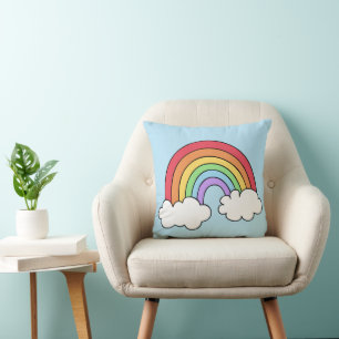 Cojín Decorativo El brillante Ilustracion arcoiris