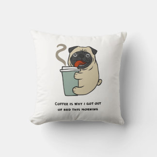 Cojín Decorativo El café es la razón por la que me levanté de la ca