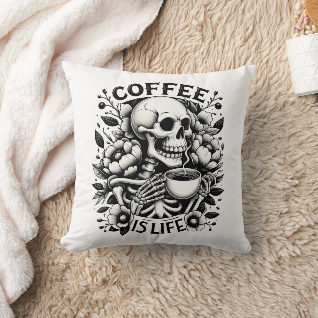 Cojín Decorativo El Café Es La Vida (Manta)