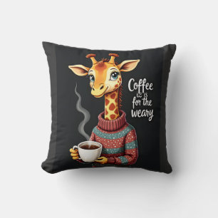 Cojín Decorativo El café es para el divertido y cansado amante del