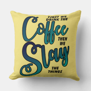 Cojín Decorativo El Café Y La Deformación De Las Cosas