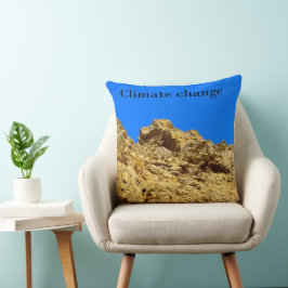 Cojín Decorativo El cambio climático cuida el medio ambiente