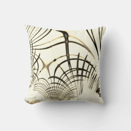 Cojín Decorativo El castaño cruzado o el caqui curvado traza el bei