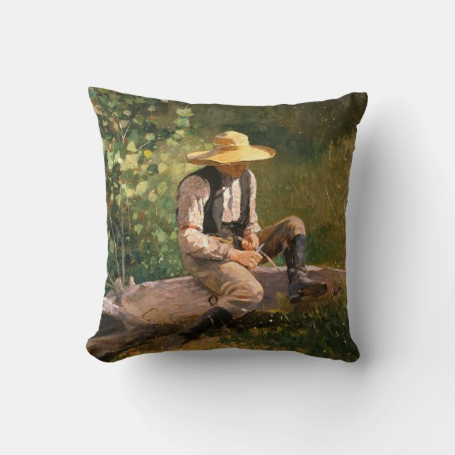 Cojín Decorativo El chico blanco (de Winslow Homer) (Anverso)