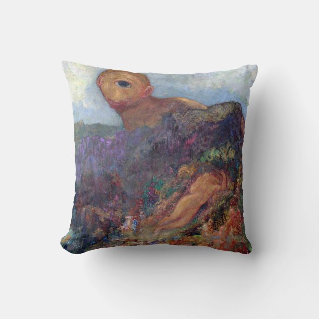 Cojín Decorativo El Cíclope, Redon, 1898-1900 (Anverso)