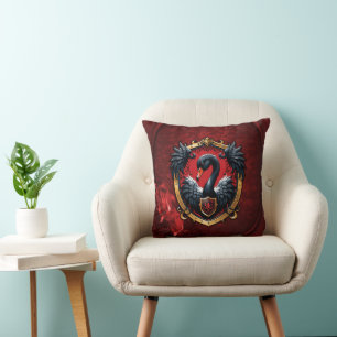 Cojín Decorativo El Cisne Negro es un símbolo de elegancia y poder.