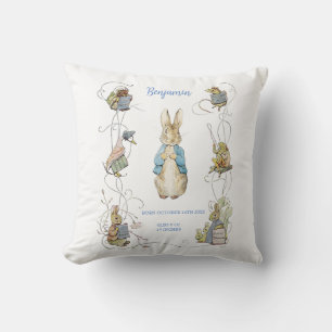 Cojín Decorativo El clásico Peter the Rabbit Green Gingham Birth St
