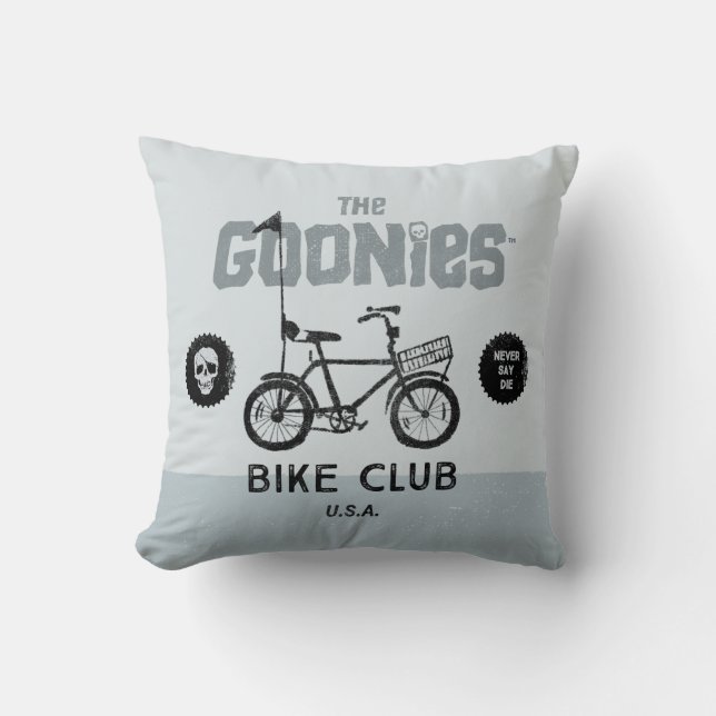 Cojín Decorativo El Club de Bicicletas Goonies (Anverso)