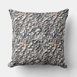 Cojín Decorativo El color de ocultación gris del mosaico cuadrado a