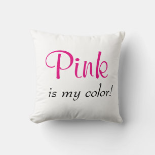 Cojín Decorativo El color rosa lindo es mi color