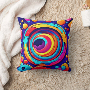 Cojín Decorativo El colorido arte del vórtice cósmico nebuloso