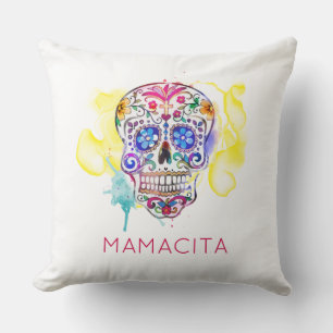 Cojín Decorativo El colorido Día del Recuerdo del NOMBRE Muerto