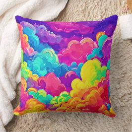 Cojín Decorativo El colorido paisaje de las nubes