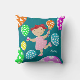 Cojín Decorativo El corazón personalizado de la magdalena de la