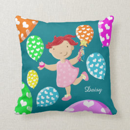 Cojín Decorativo El corazón personalizado de la magdalena de la