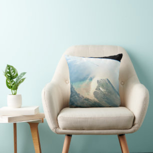 Cojín Decorativo El Delta Del Río Irrawaddy En Birmania (Myanmar).