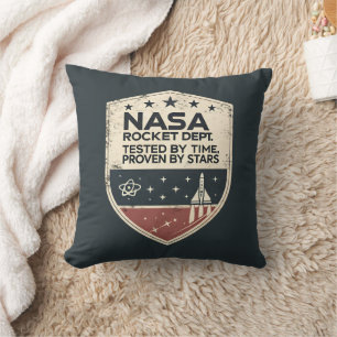 Cojín Decorativo El departamento de cohetes de la NASA probado por
